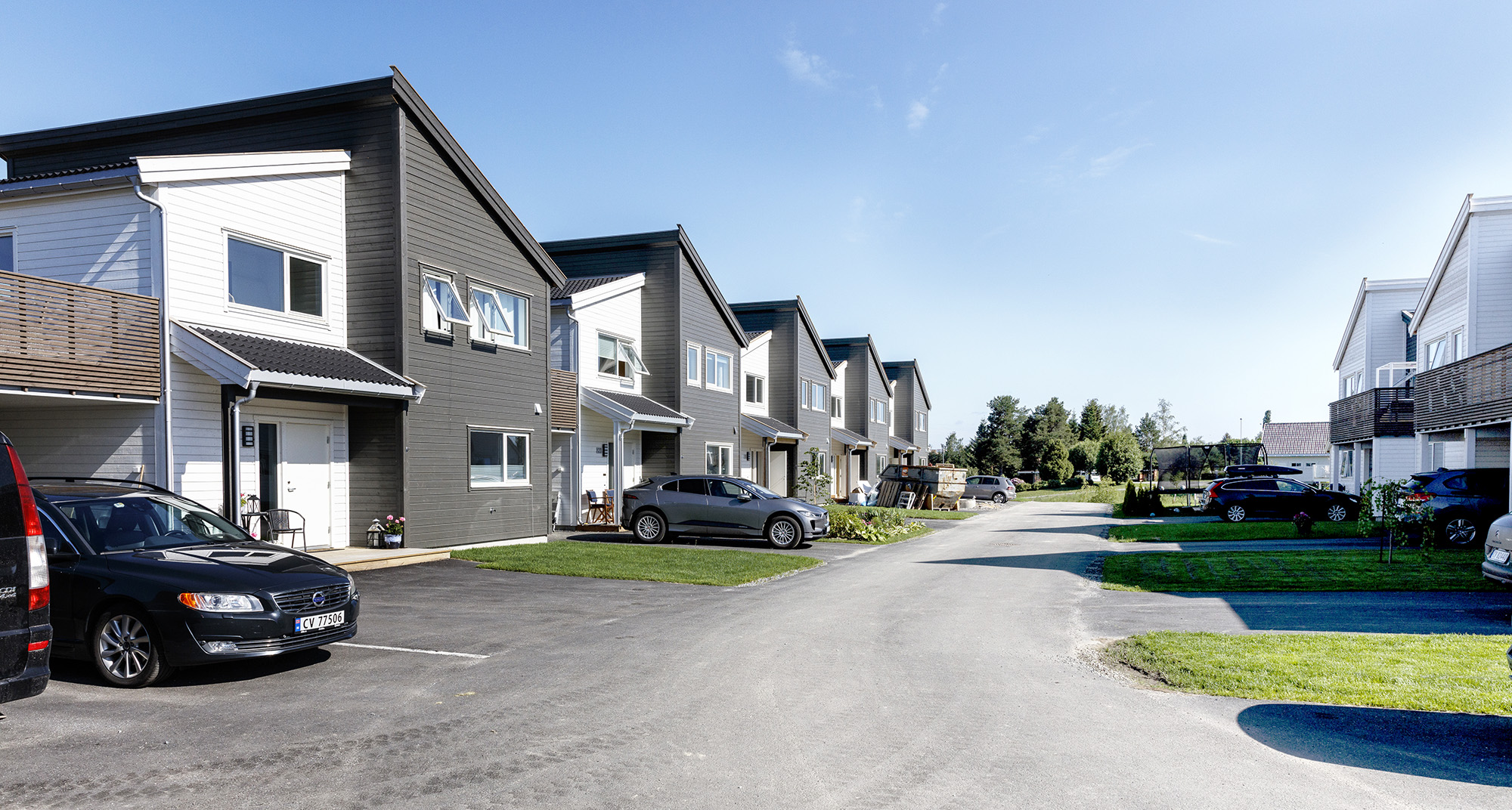 Gaten på Drognestunet der familien Utne bor