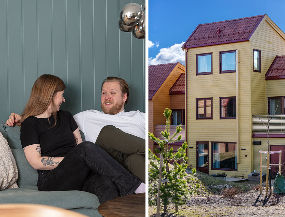 Gjennom byggeprosessen har de blitt invitert for å komme å se boligen før ferdigstillelse